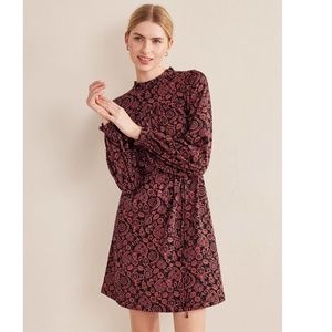 Boden Long Sleeve Jersey Mini Dress - 10L - NWT